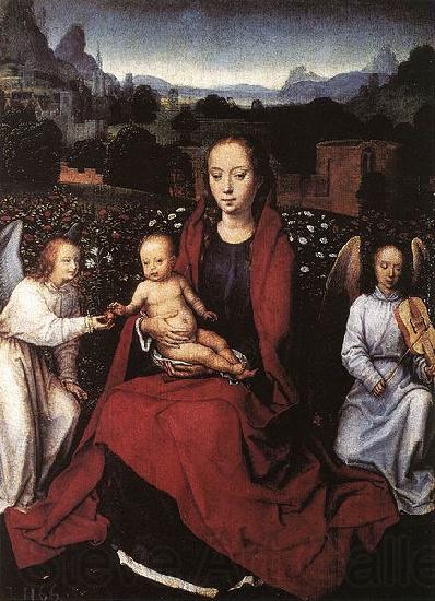 Hans Memling Virgin and Child in a Rose Germany oil painting art